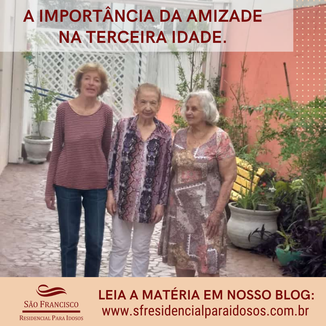 A importância da amizade na terceira idade.